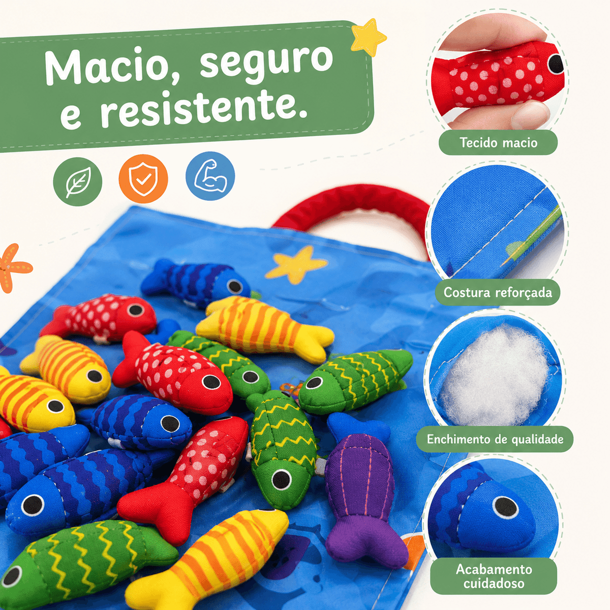 Brinquedo Educativo Peixinhos 