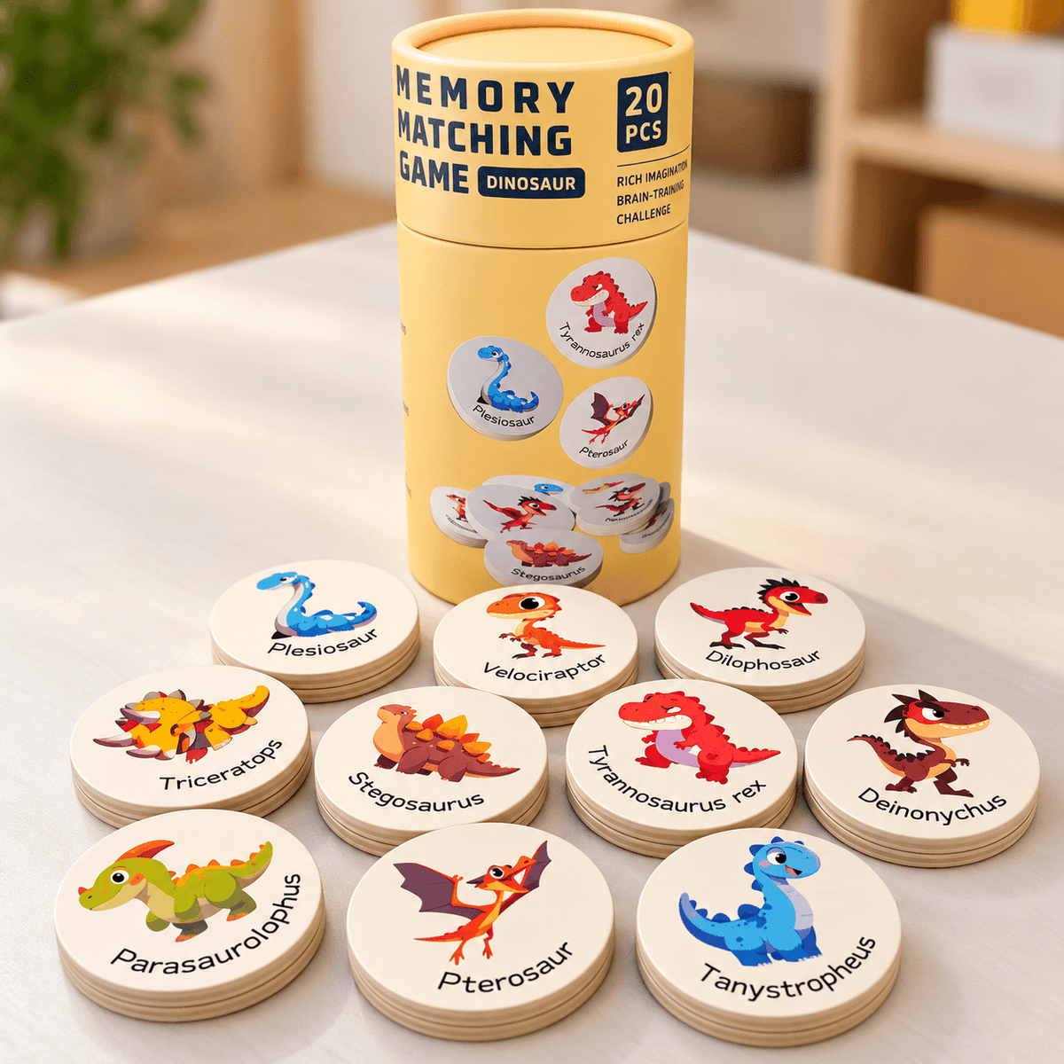 Jogo da Memória dos Dinossauros